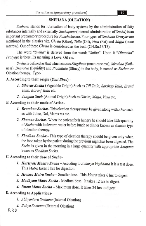 Practical Practice In Panchakarma ( Experienced Teacher's Review)